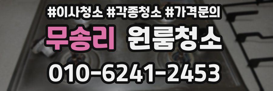 무송리 이사청소