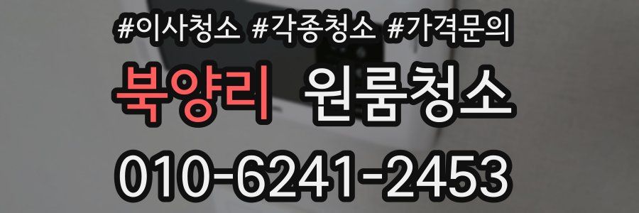 북양리 이사청소