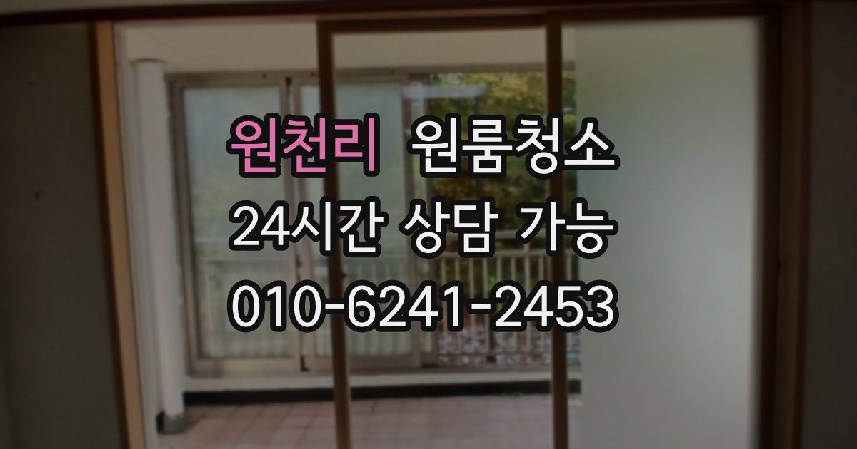 원천리 입주청소