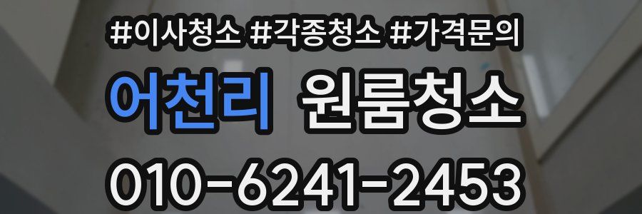 어천리 이사청소