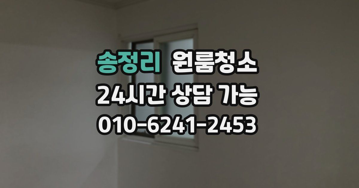 송정리 입주청소