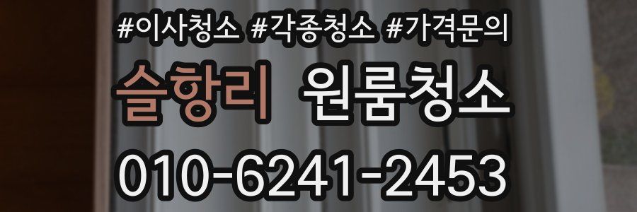 슬항리 이사청소