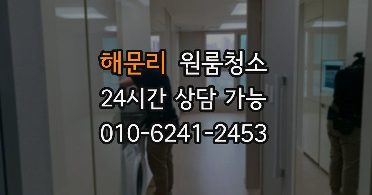 해문리 입주청소