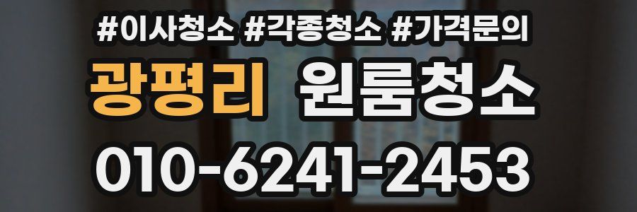 광평리 이사청소