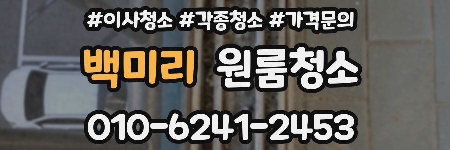 백미리 이사청소