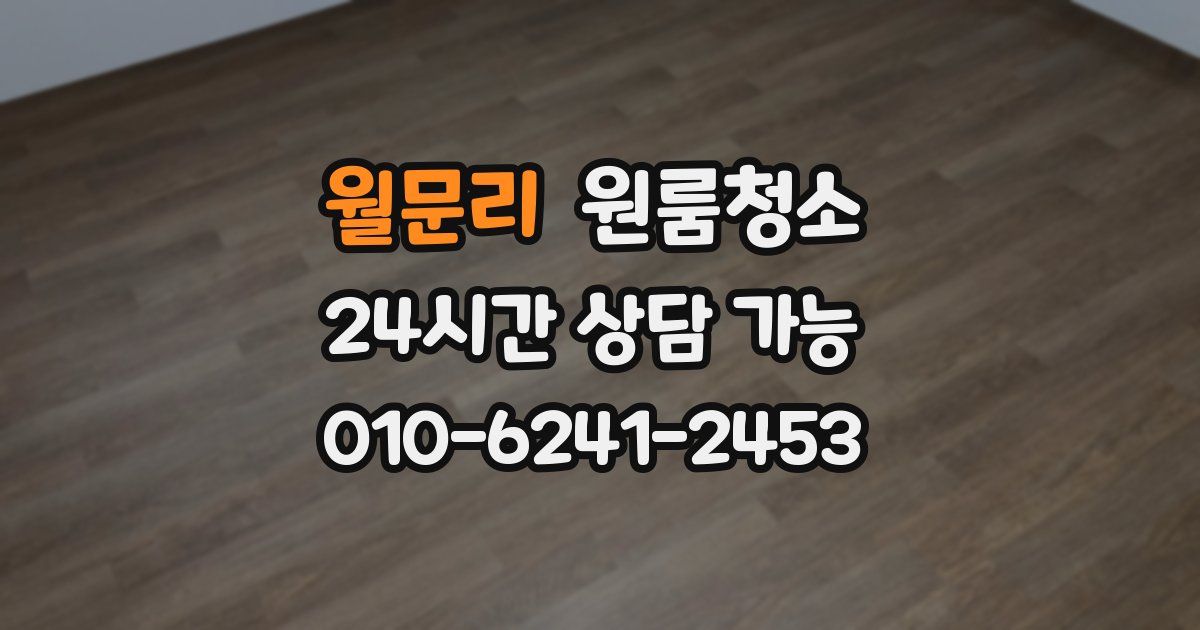 월문리 입주청소