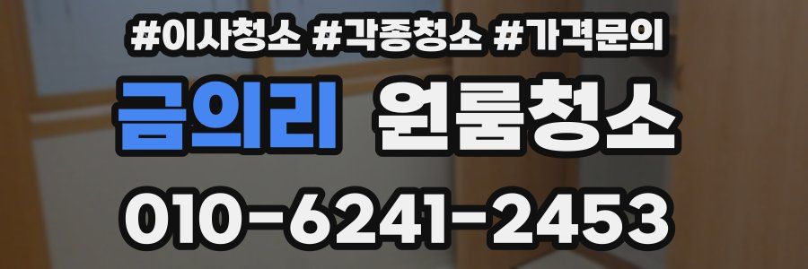 금의리 이사청소