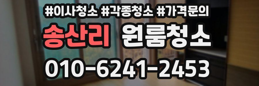 송산리 이사청소