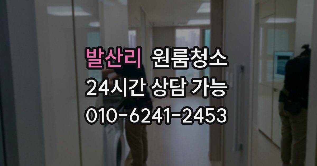 발산리 입주청소