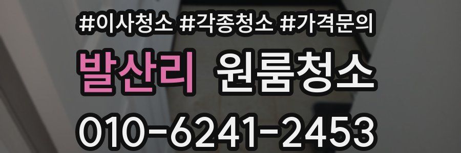 발산리 이사청소