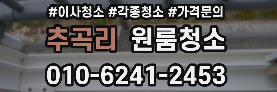 추곡리 이사청소