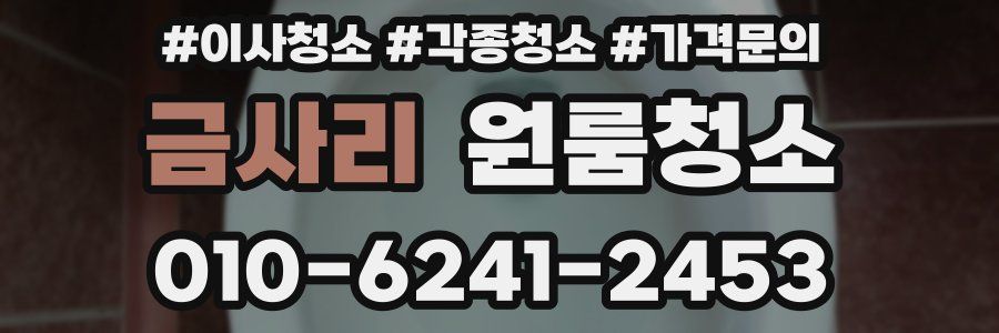 금사리 이사청소