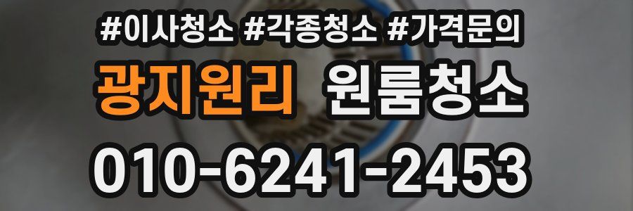 광지원리 이사청소