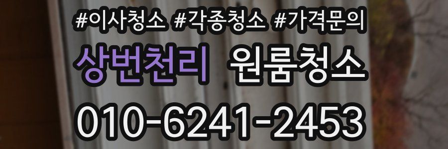 상번천리 이사청소