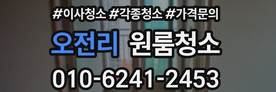 오전리 이사청소