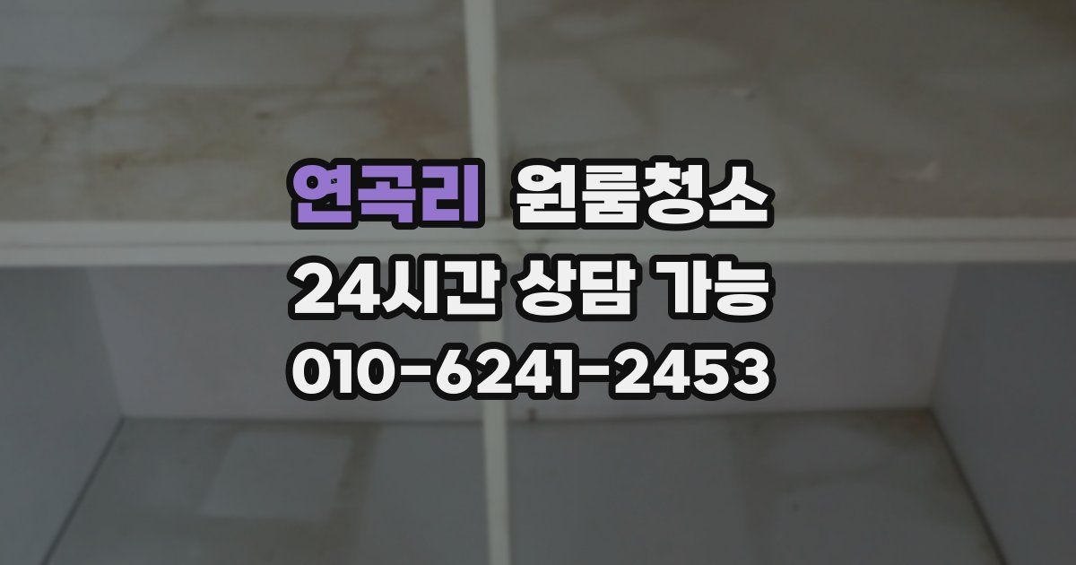 연곡리 입주청소
