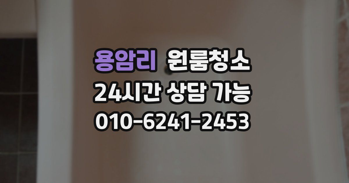 용암리 입주청소