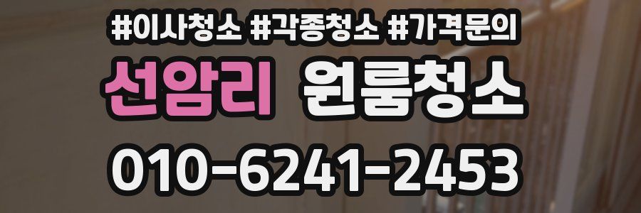 선암리 이사청소