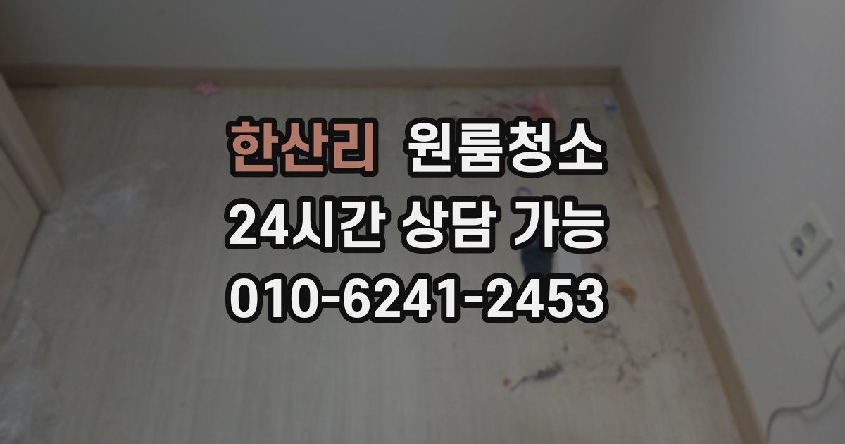 한산리 입주청소