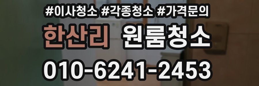 한산리 이사청소