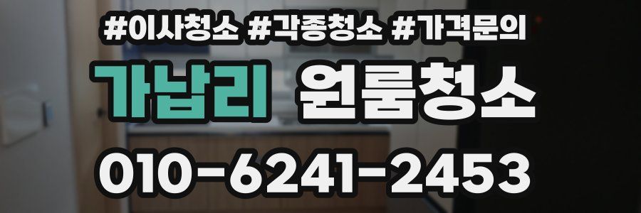 가납리 이사청소