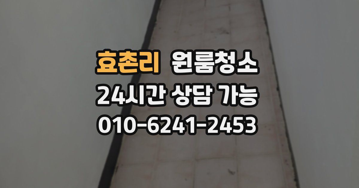 효촌리 입주청소