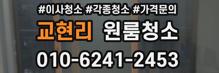 교현리 이사청소