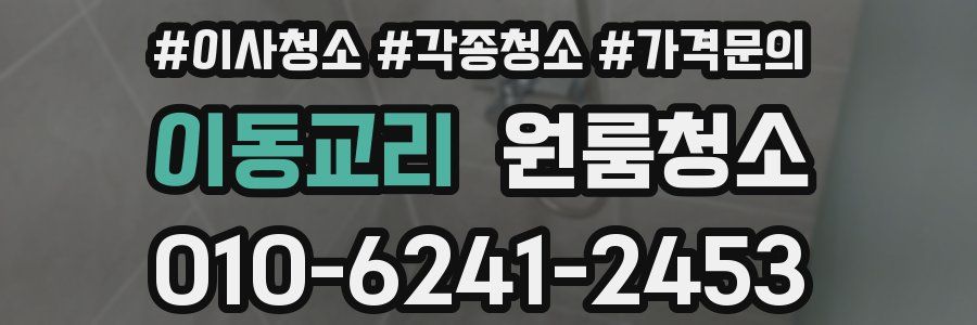 이동교리 이사청소