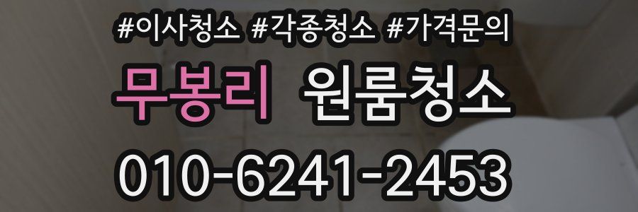 무봉리 이사청소