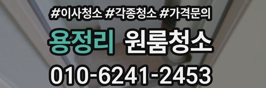 용정리 이사청소