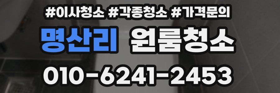 명산리 이사청소