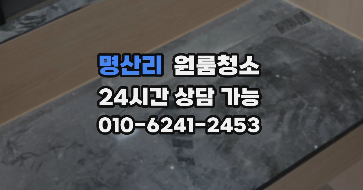 명산리 입주청소