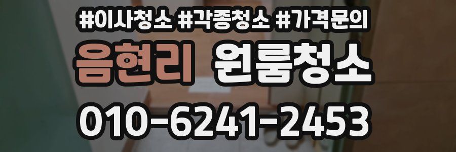 음현리 이사청소