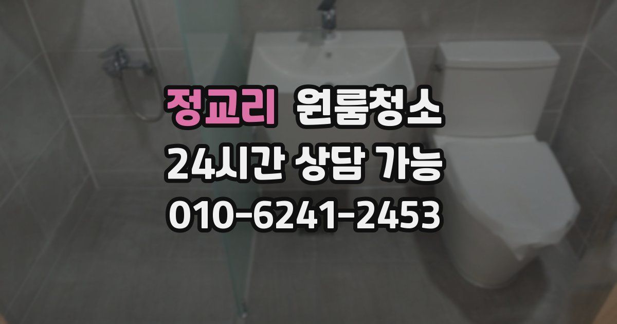 정교리 입주청소