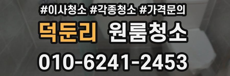 덕둔리 이사청소