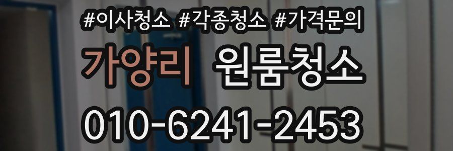 가양리 이사청소