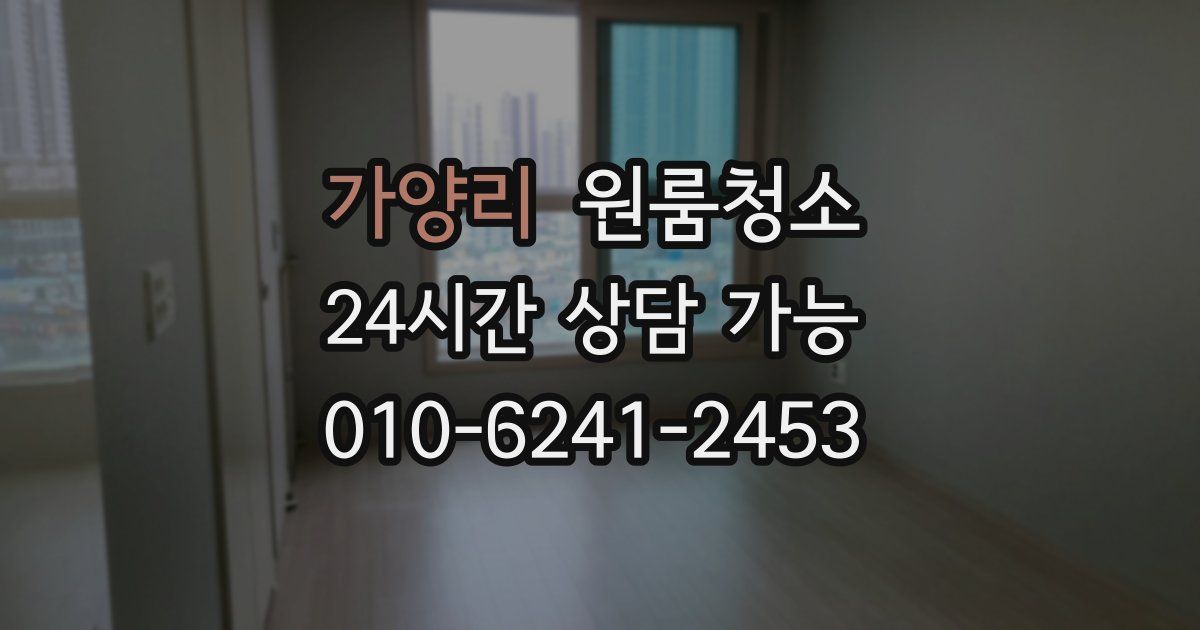 가양리 입주청소