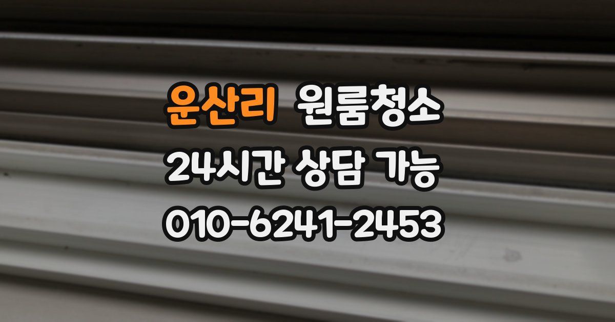 운산리 입주청소