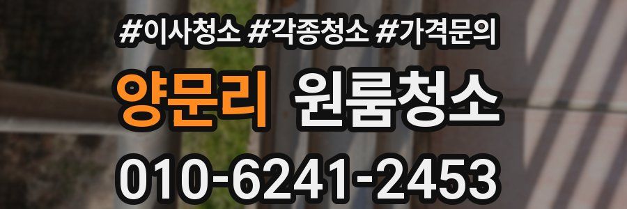 양문리 이사청소