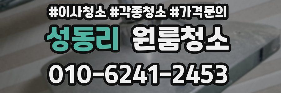 성동리 이사청소