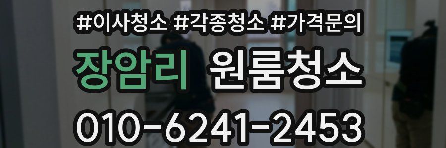 장암리 이사청소