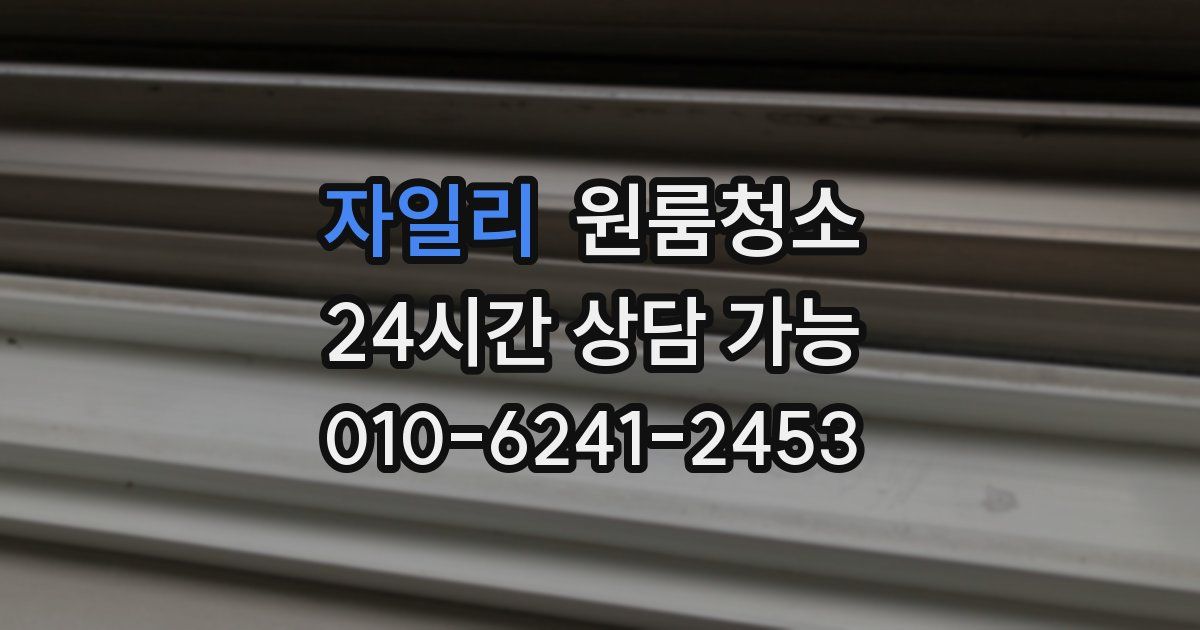 자일리 입주청소