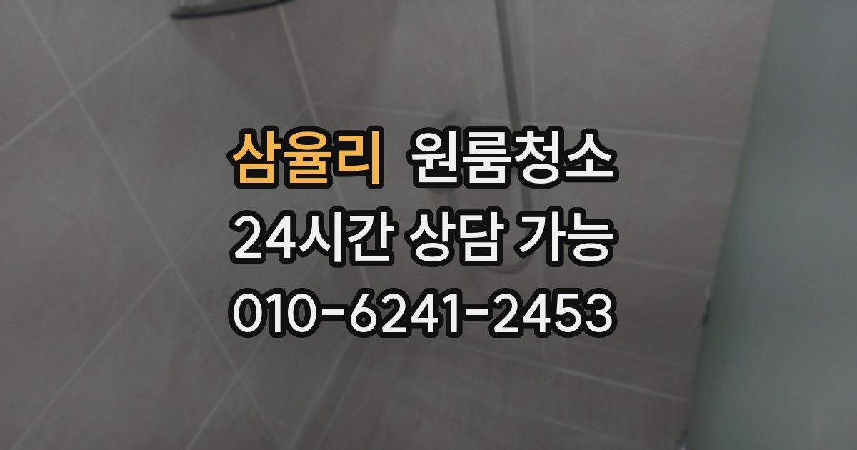 삼율리 입주청소