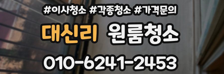 대신리 이사청소