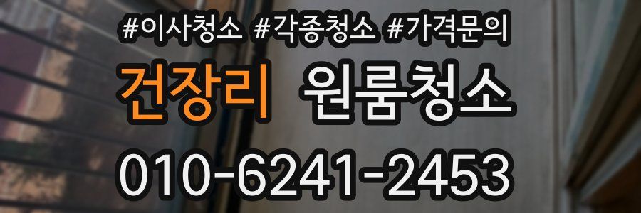 건장리 이사청소