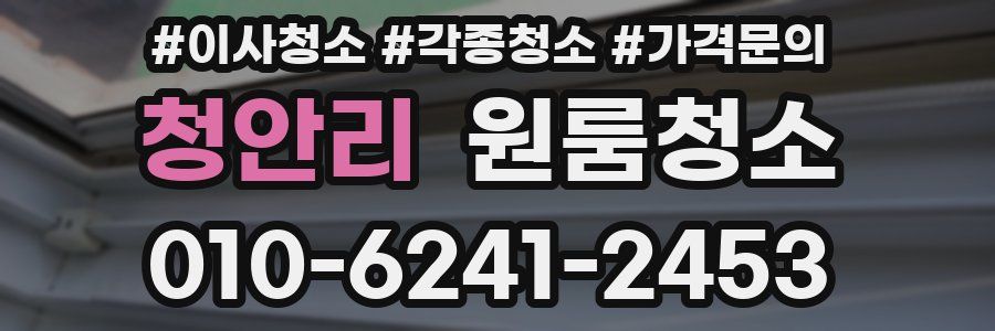 청안리 이사청소