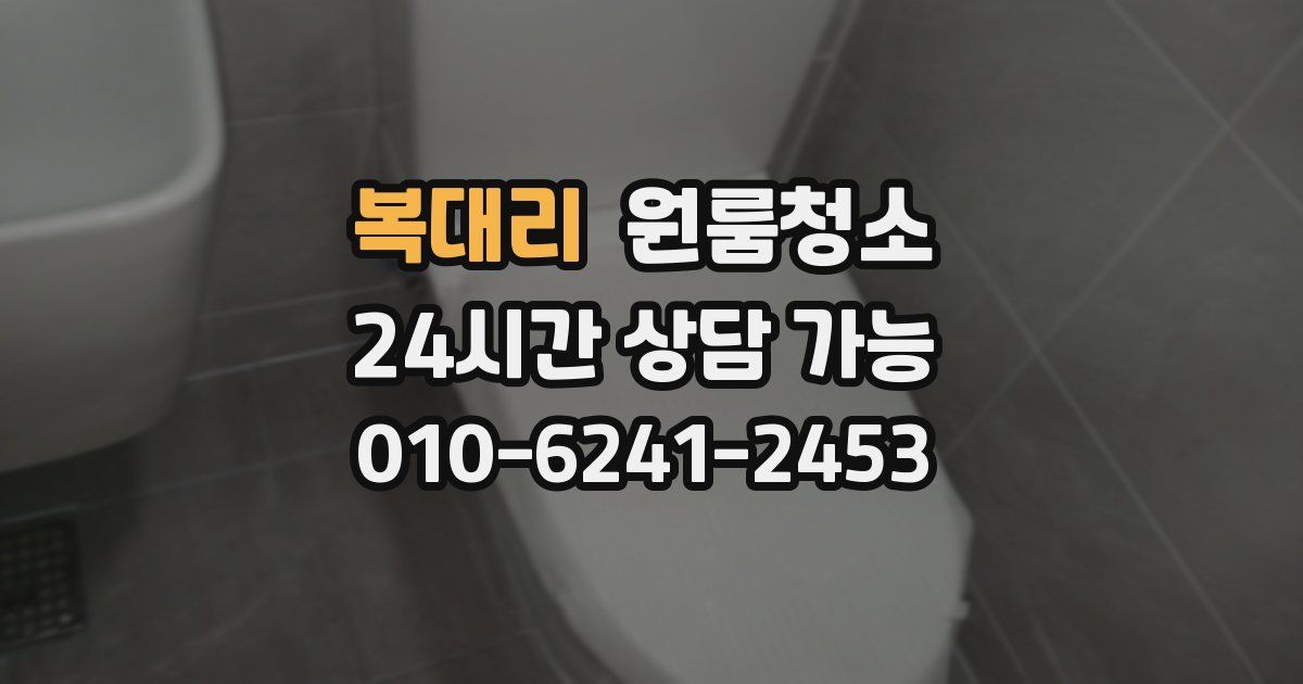 복대리 입주청소
