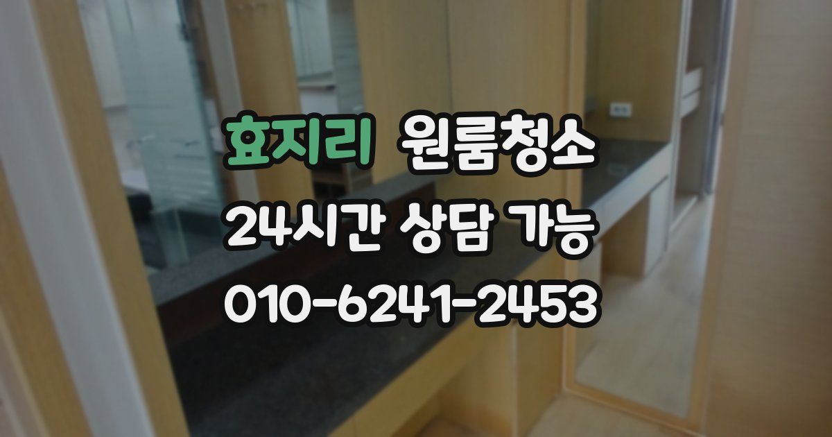 효지리 입주청소