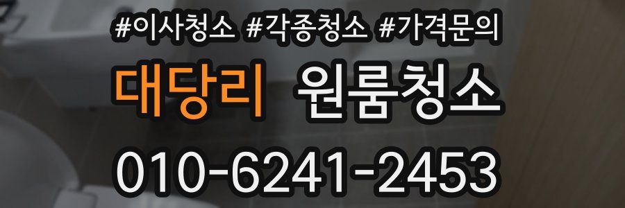 대당리 이사청소