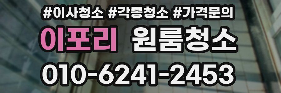 이포리 이사청소